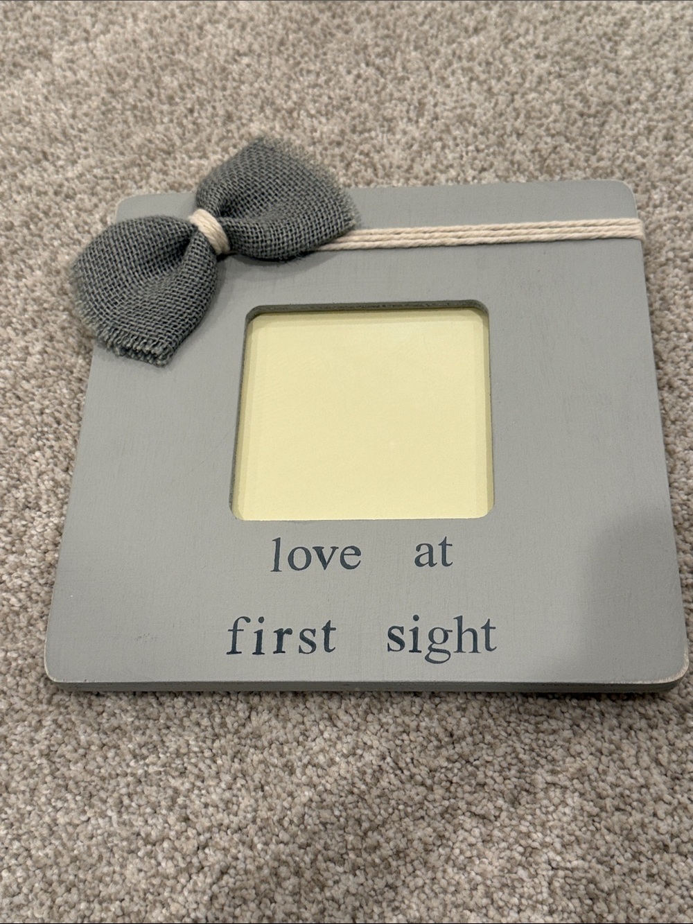 Gray 'Love at First Sight' Decorative Picture Frame
